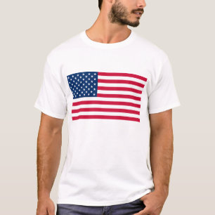 Camiseta de la bandera patriótica americana
