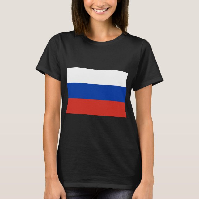 Camiseta de la bandera rusa (Rusia) (Anverso)
