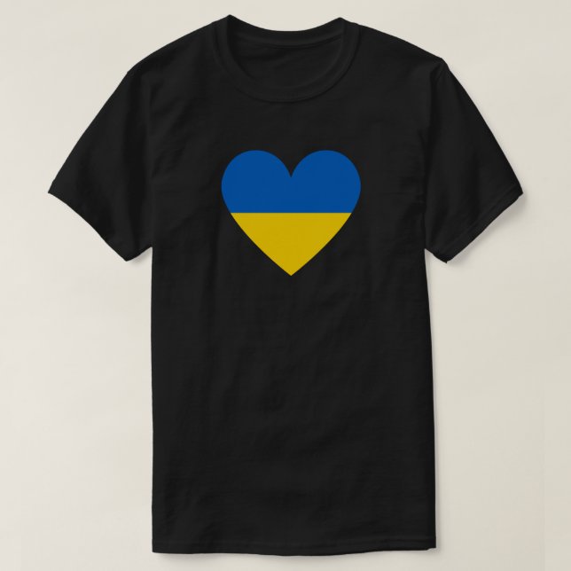 Camiseta de la bandera ucraniana de solidaridad ca (Diseño del anverso)