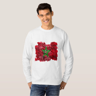 Camiseta de la bandera vintage de Marruecos