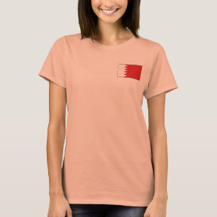 Camiseta de la bandera y el mapa de Bahréin