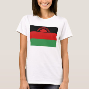 Camiseta de la bandera y mapa de Malawi