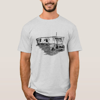 Camiseta de la basura del remolque