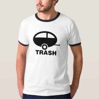 Camiseta de la basura del remolque