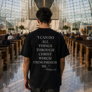 Camiseta de la Biblia Filipenses 4:13 