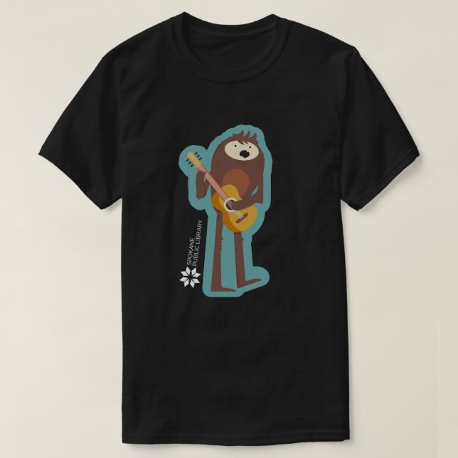 Camiseta de la Biblioteca Pública Sasquatch Spokan (Diseño del anverso)