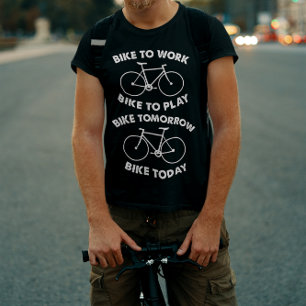 Camiseta De la bici ciclo fresco para siempre -