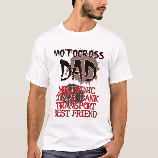 Camiseta de la bici de la suciedad del papá del (Anverso)