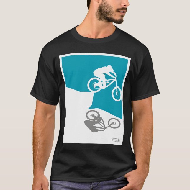 Camiseta de la bici de montaña (Anverso)