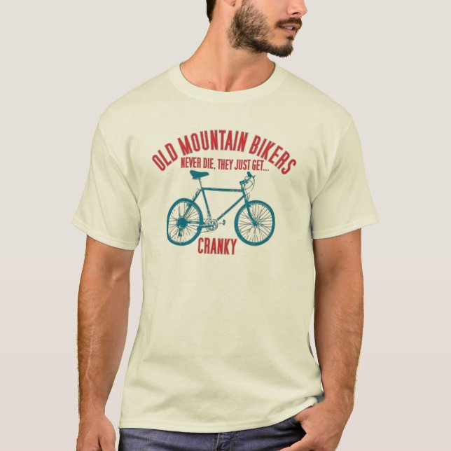 Camiseta de la bici de montaña de la escuela vieja (Anverso)