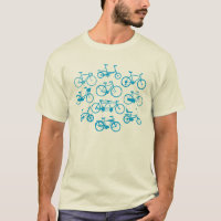 Camiseta de la bicicleta del vintage