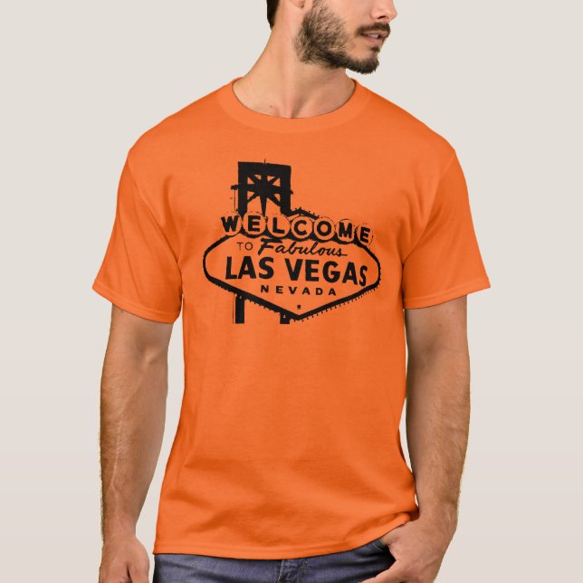 Camiseta Dé la bienvenida al gráfico de vector de Las Vegas (Anverso)