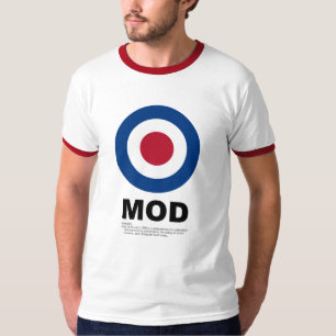 Camiseta de la blanco de la MOD