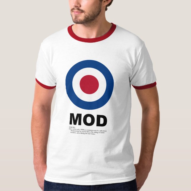 Camiseta de la blanco de la MOD (Anverso)
