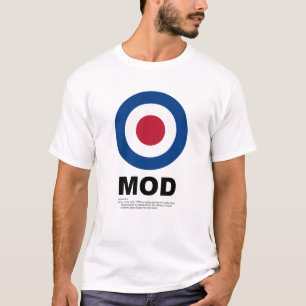 Camiseta de la blanco de la MOD
