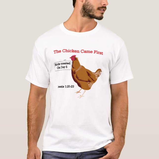 Camiseta De la boca del pollo (Anverso)