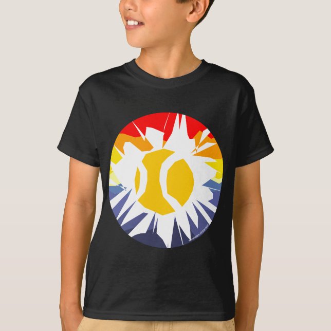 Camiseta de la bola de tenis para niños (Anverso)
