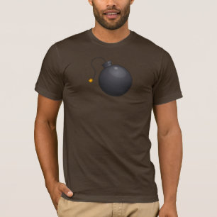 Camiseta de la bomba del dibujo animado