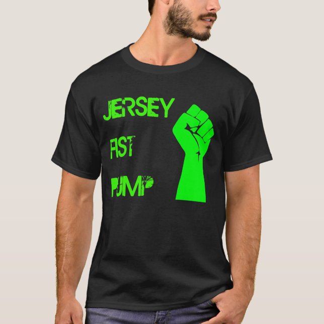 Camiseta de la bomba del puño del jersey (Anverso)