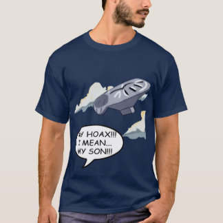 Camiseta de la broma del muchacho del globo