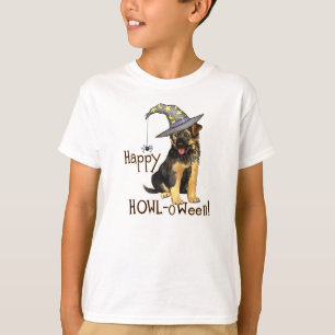 Camiseta de la bruja del pastor alemán