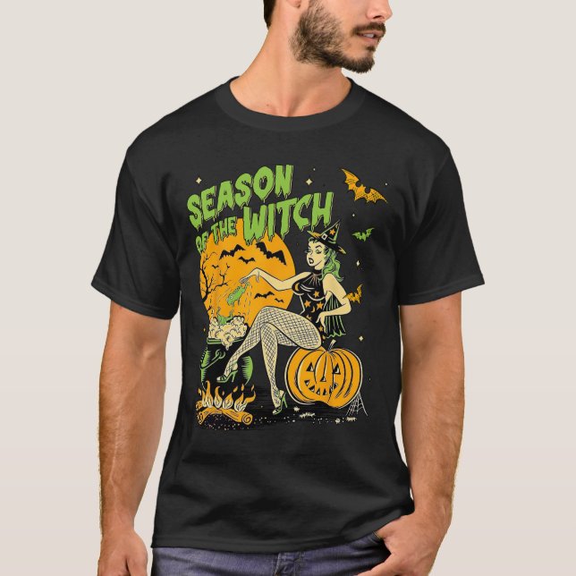 Camiseta De la Bruja Halloween Samhain (Anverso)