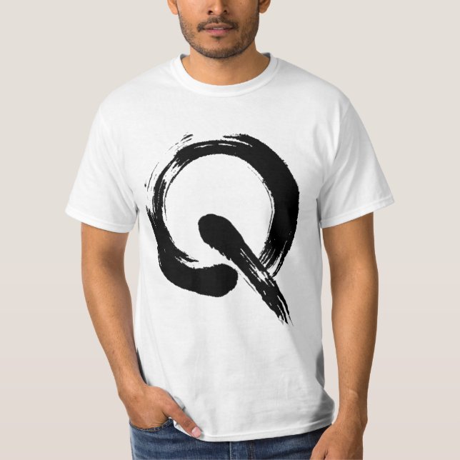 Camiseta de la búsqueda Q con código de QR (Anverso)