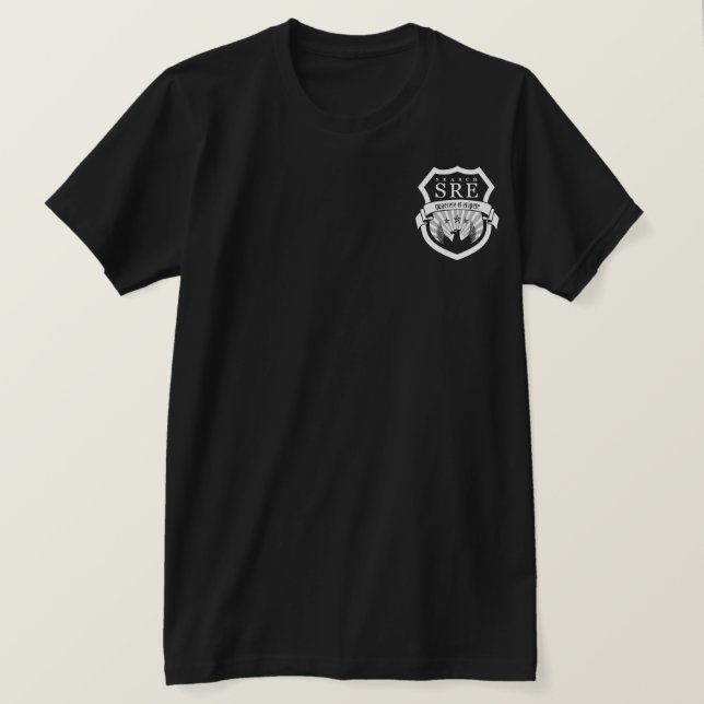 Camiseta de la búsqueda SRE (Anverso del diseño)