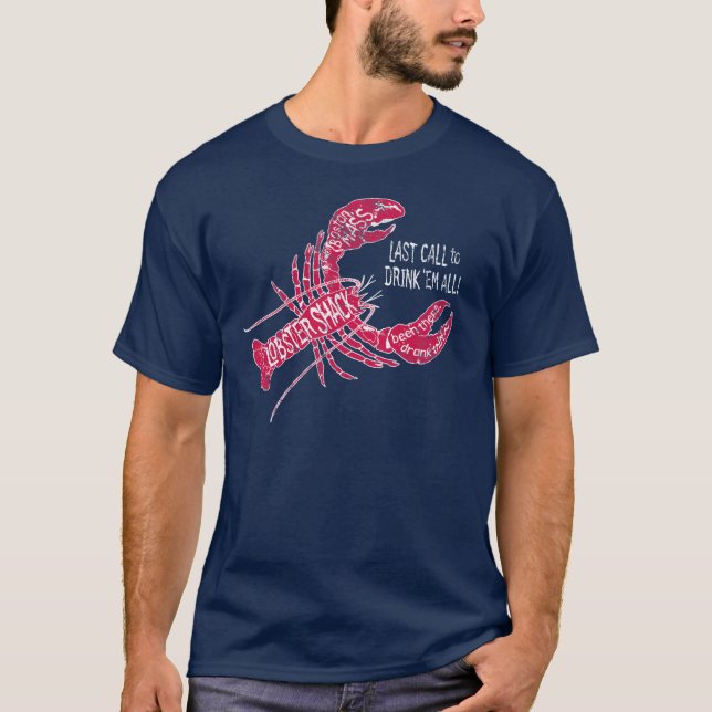 Camiseta de la cabaña de la langosta de Boston (Anverso)