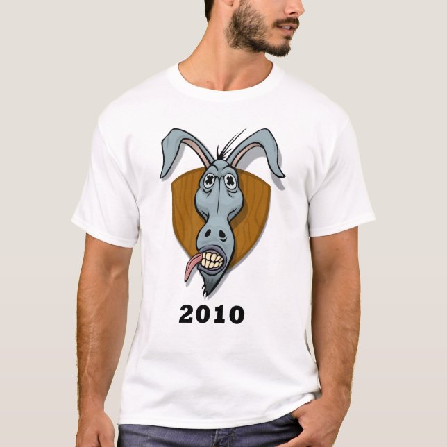 Camiseta de la cabeza del trofeo de Demócrata (Anverso)
