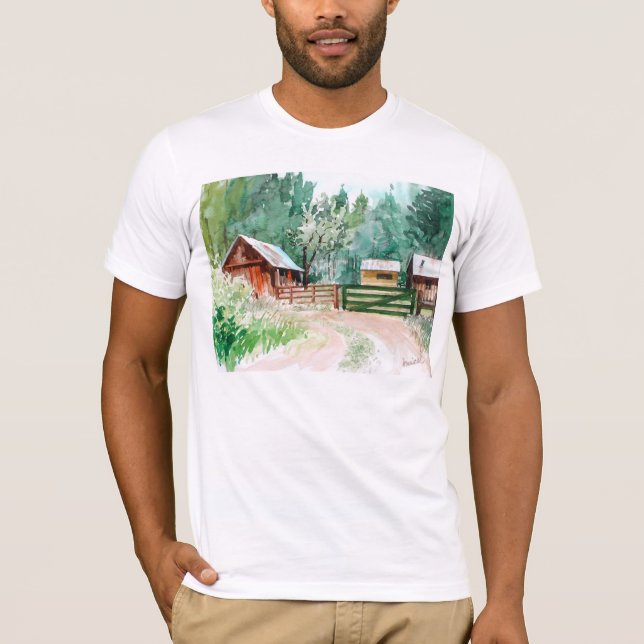 Camiseta de la cabina de la montaña (Anverso)