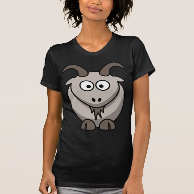 Camiseta de la cabra del dibujo animado (Anverso)