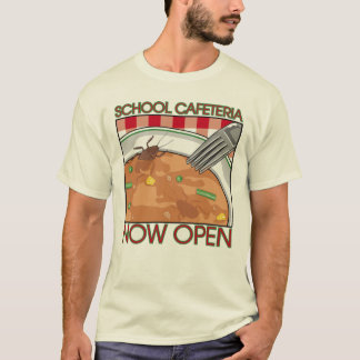 Camiseta de la cafetería de la escuela