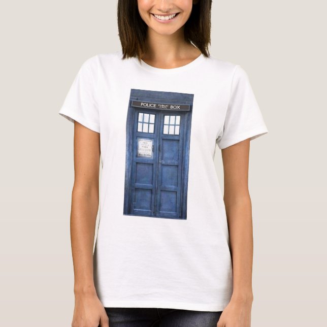 Camiseta de la caja de llamada de policía (Anverso)