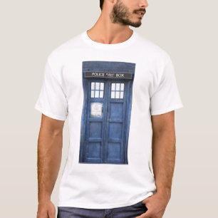 Camiseta de la caja de llamada de policía