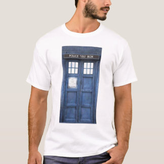Camiseta de la caja de llamada de policía