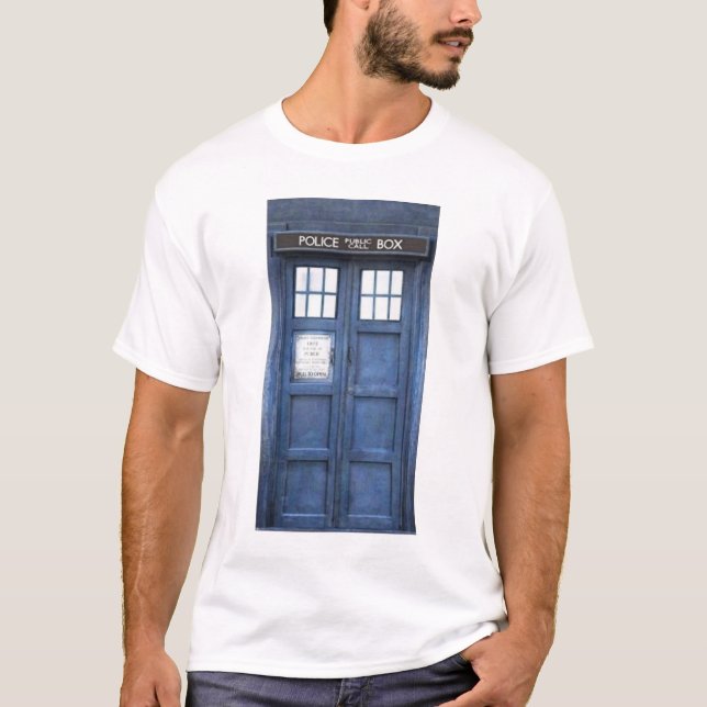 Camiseta de la caja de llamada de policía (Anverso)