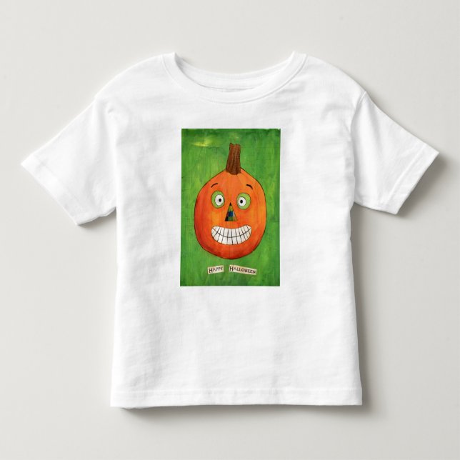 Camiseta de la calabaza del niño (Anverso)
