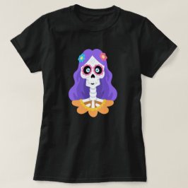 Camiseta de la Calavera de Azúcar en Halloween