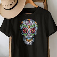 Camiseta De La Calavera Del Azúcar