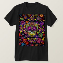Camiseta De La Calavera Del Azúcar