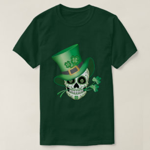 Camiseta De La Calavera Del Azúcar Irlandesa