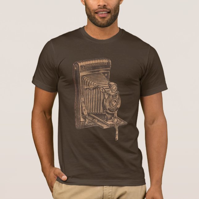Camiseta de la cámara del vintage (Anverso)