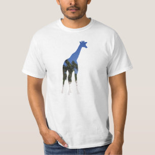 Camiseta de la camisa de la playa de la jirafa