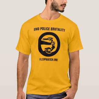Camiseta De la "camisa del oro brutalidad policial del