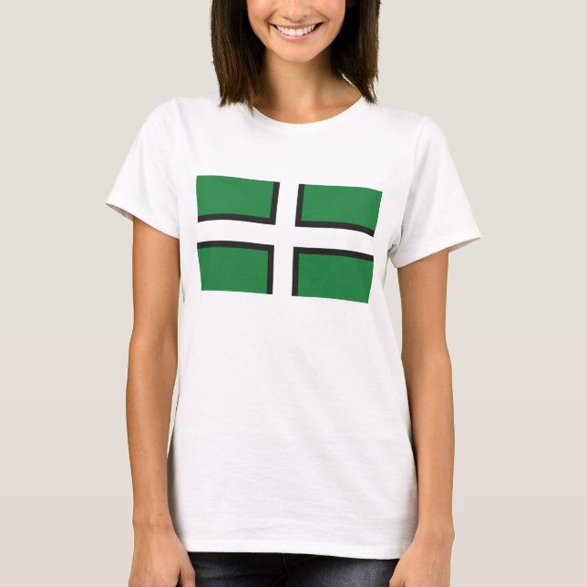 Camiseta De la "camiseta bandera de Devon" de las señoras (Anverso)