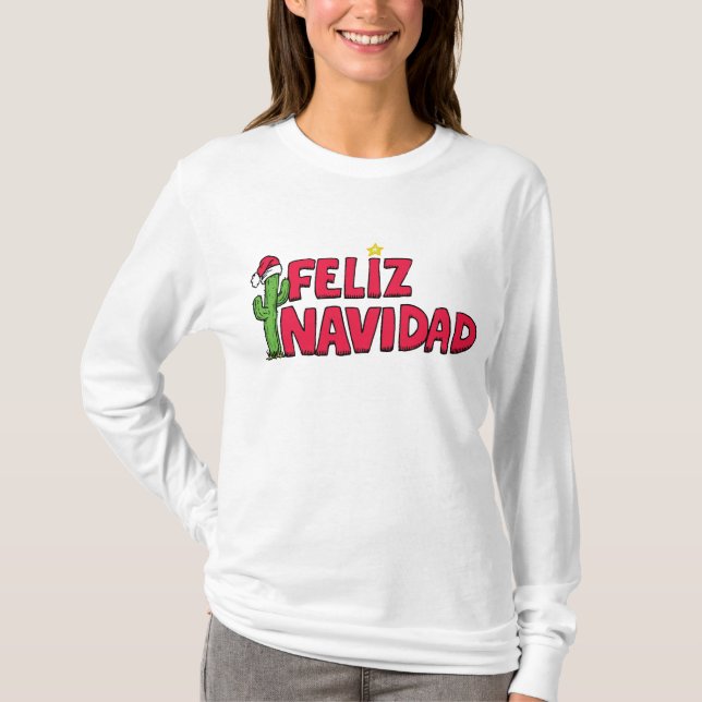Camiseta de la camiseta de Feliz Navidad (Anverso)