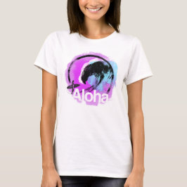 Camiseta De la "camiseta de la resaca onda de la hawaiana"