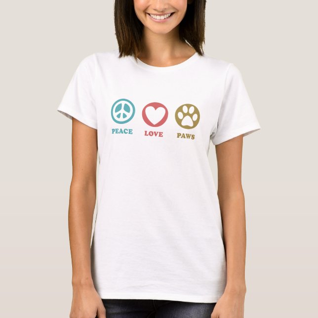Camiseta de la camiseta de la "Round Icons Peace L (Anverso)