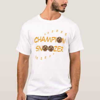 "Camiseta de la camiseta de Snoozer del campeón"
